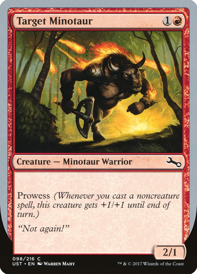 Target Minotaur (Fire Art) [Unstable] | Play N Trade Winnipeg