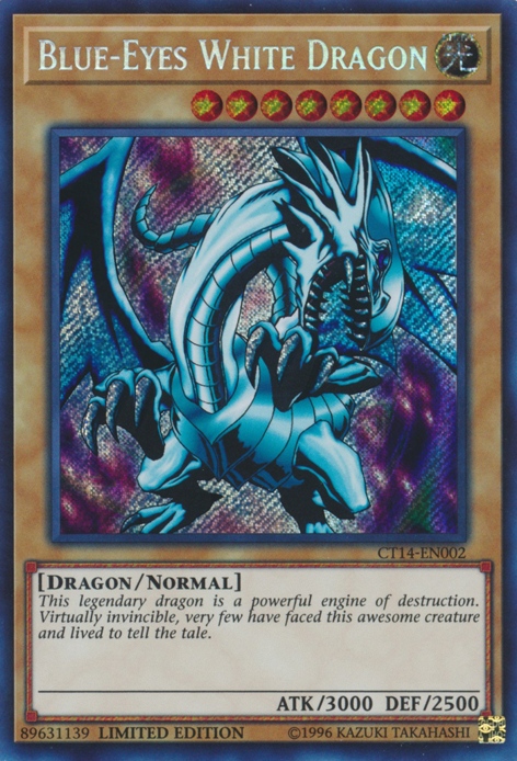 Blue-Eyes White Dragon [CT14-EN002] Secret Rare | Play N Trade Winnipeg