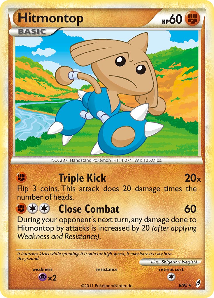 Hitmontop (8/95) (Theme Deck Exclusive) [HeartGold & SoulSilver: Call of Legends] | Play N Trade Winnipeg