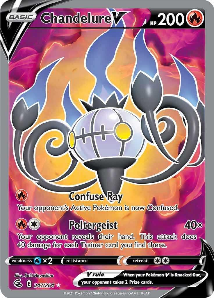 Chandelure V (247/264) [Sword & Shield: Fusion Strike] | Play N Trade Winnipeg