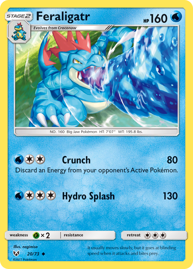 Feraligatr (20/73) [Sun & Moon: Shining Legends] | Play N Trade Winnipeg