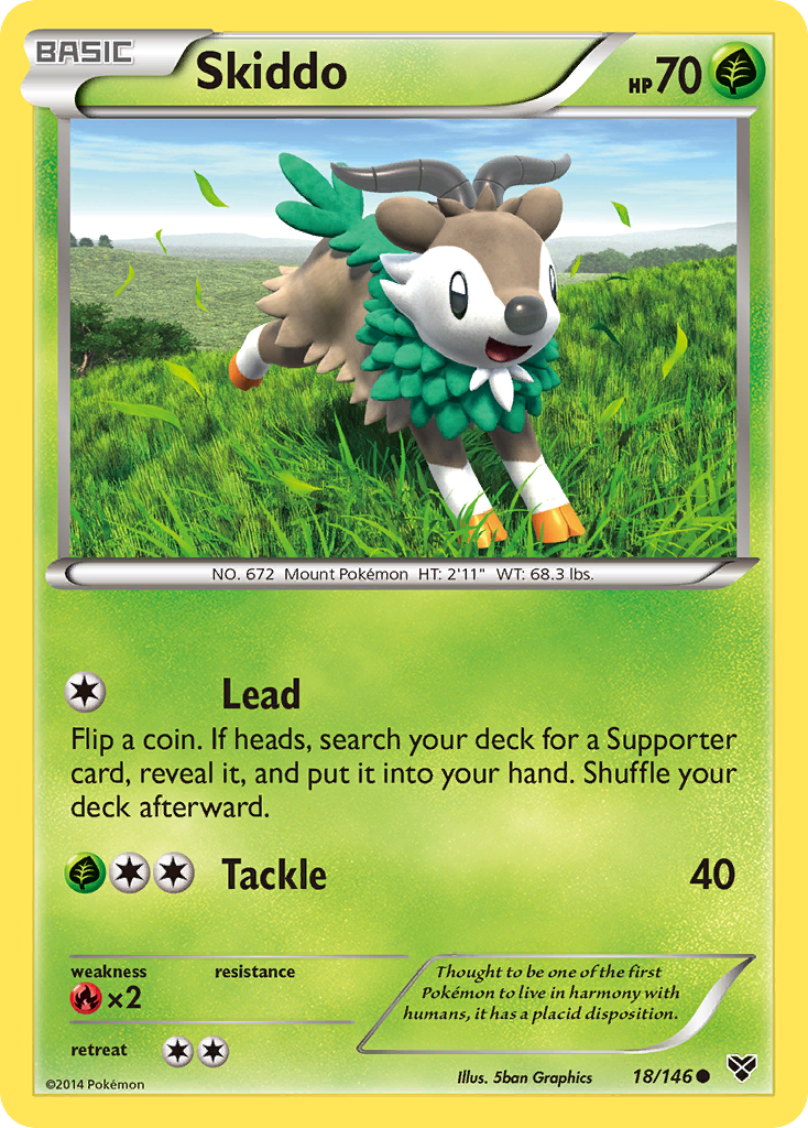 Skiddo (18/146) [XY: Base Set] | Play N Trade Winnipeg