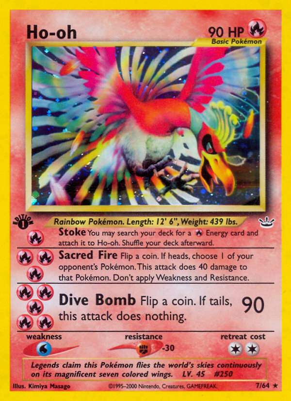 Ho-oh (7/64) [Neo Revelation 1st Edition] | Play N Trade Winnipeg