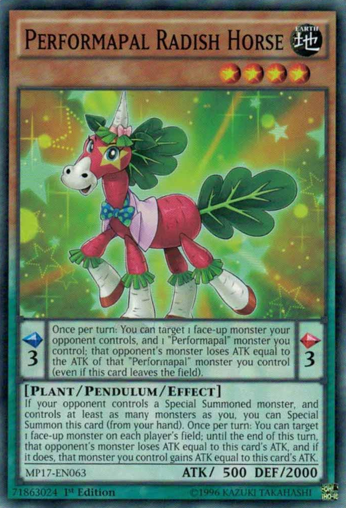Performapal Radish Horse [MP17-EN063] Common | Play N Trade Winnipeg