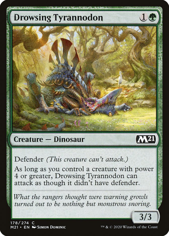 Drowsing Tyrannodon [Core Set 2021] | Play N Trade Winnipeg