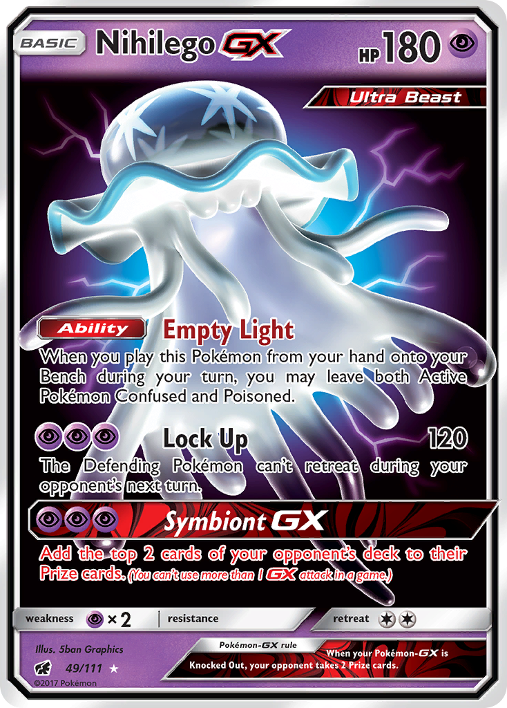 Nihilego GX (49/111) [Sun & Moon: Crimson Invasion] | Play N Trade Winnipeg