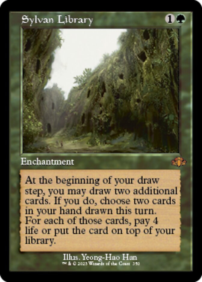 Sylvan Library (Retro) [Dominaria Remastered] | Play N Trade Winnipeg