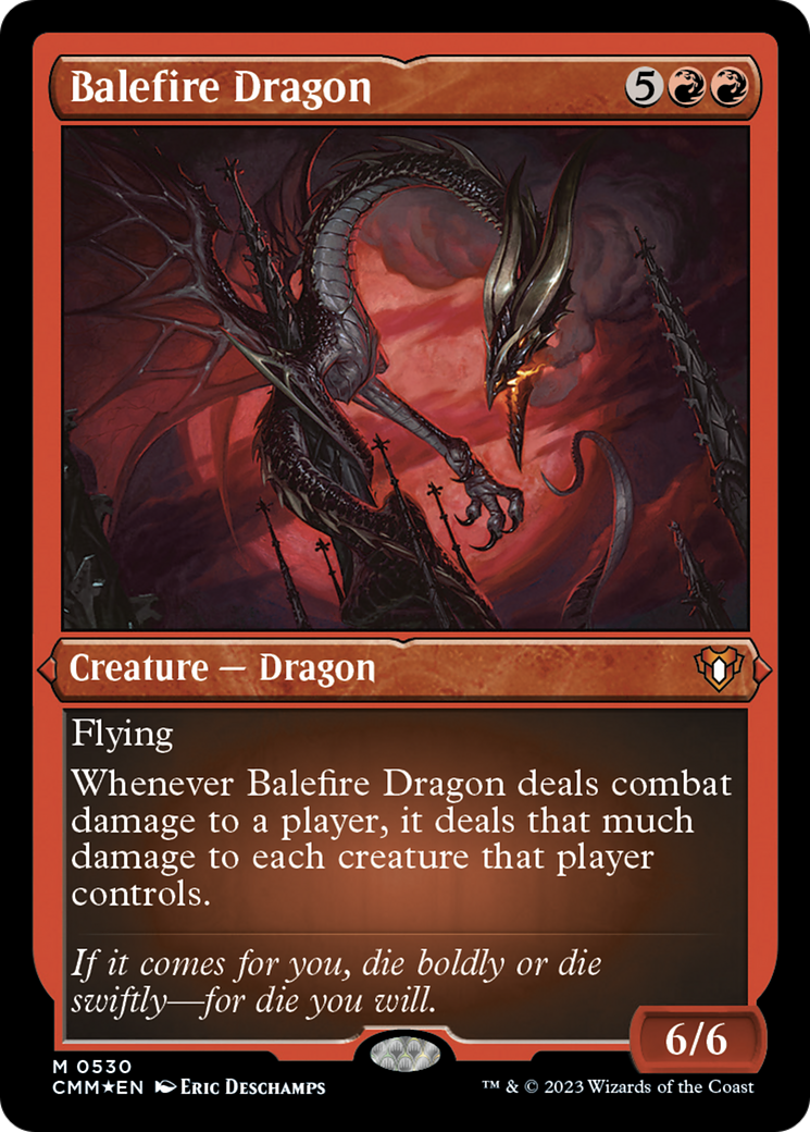 Balefire Dragon (Foil Etched) [Commander Masters] | Play N Trade Winnipeg