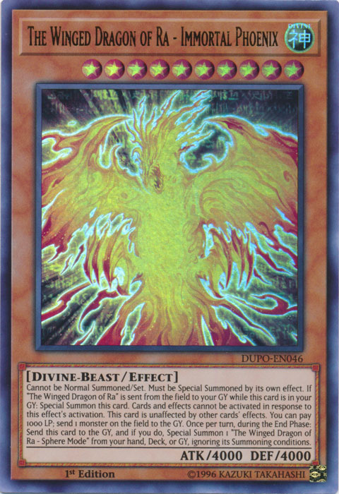 The Winged Dragon of Ra - Immortal Phoenix [DUPO-EN046] Ultra Rare | Play N Trade Winnipeg