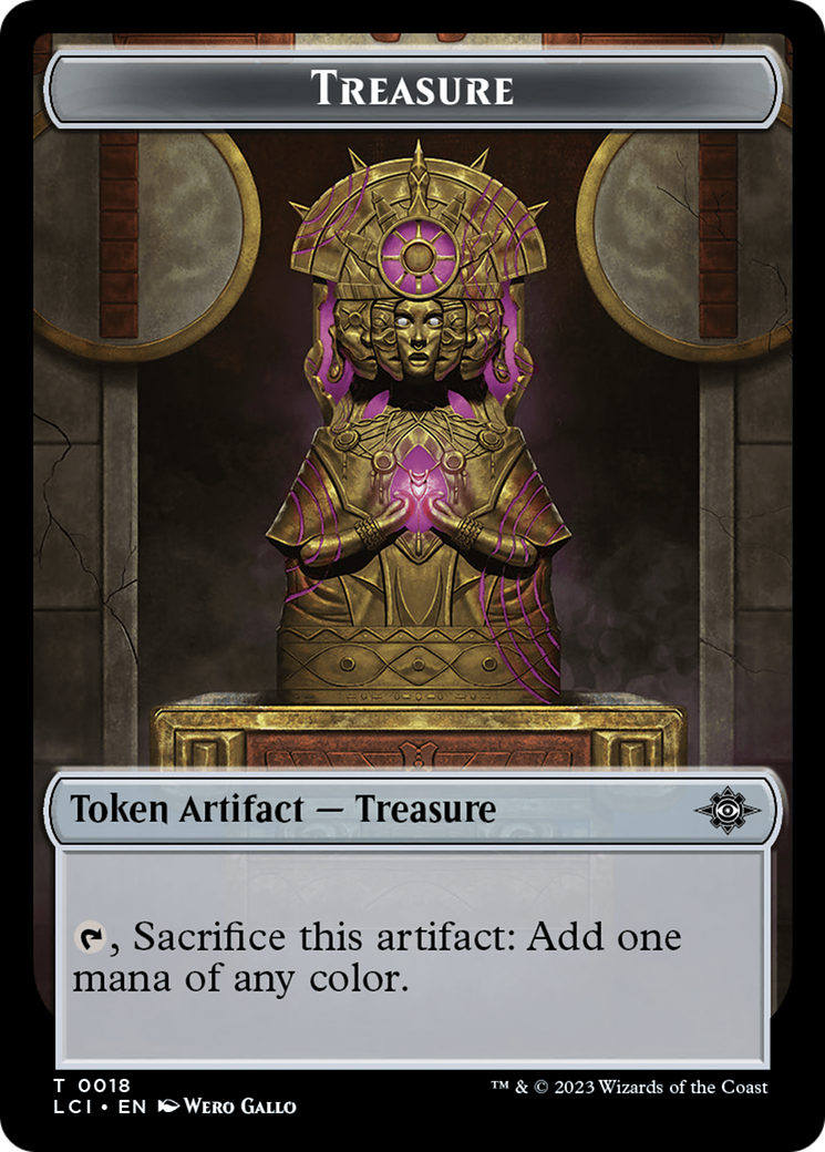 Treasure (0018) // Golem Double-Sided Token [The Lost Caverns of Ixalan Tokens] | Play N Trade Winnipeg