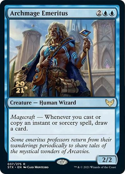 Archmage Emeritus [Strixhaven: School of Mages Prerelease Promos] | Play N Trade Winnipeg