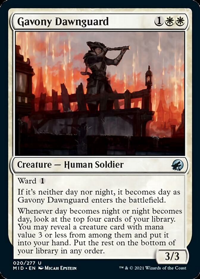 Gavony Dawnguard [Innistrad: Midnight Hunt] | Play N Trade Winnipeg