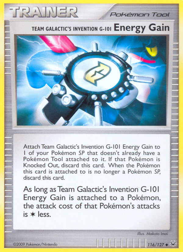 Team Galactic's Invention G-101 Energy Gain (116/127) [Platinum: Base Set] | Play N Trade Winnipeg