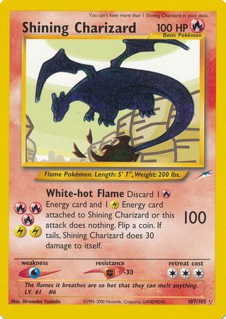 Shining Charizard (107/105) [Neo Destiny Unlimited] | Play N Trade Winnipeg