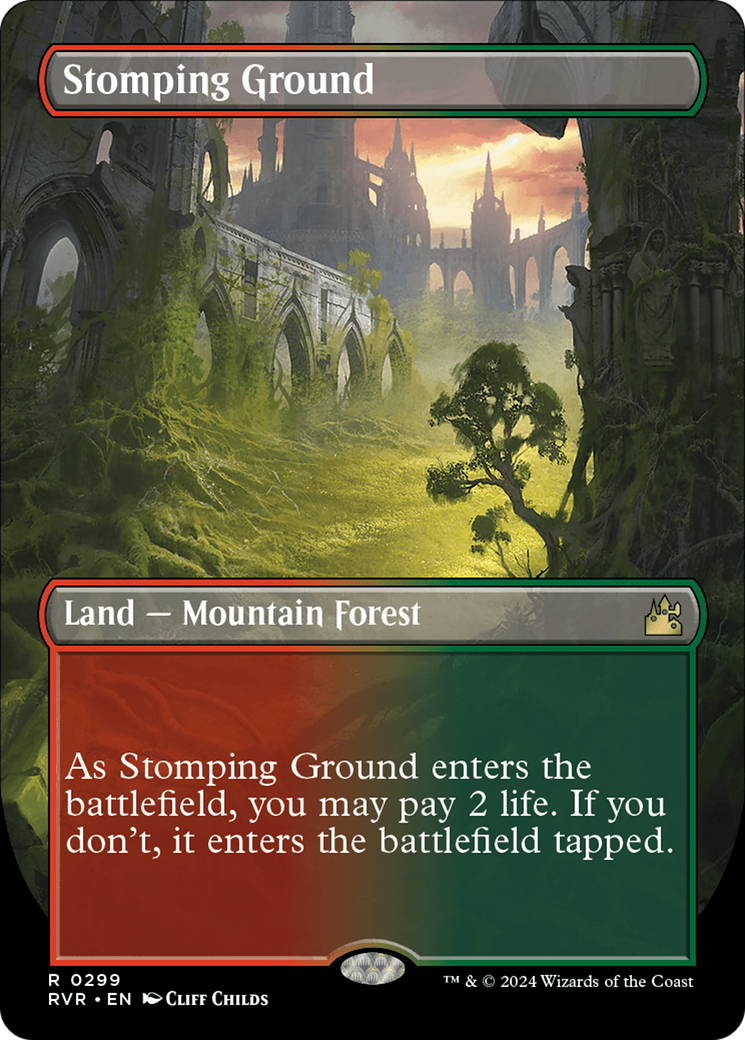 Stomping Ground (Borderless) [Ravnica Remastered] | Play N Trade Winnipeg