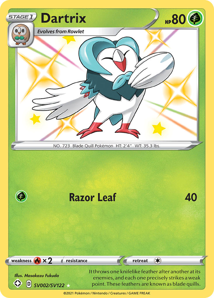 Dartrix (SV002/SV122) [Sword & Shield: Shining Fates] | Play N Trade Winnipeg