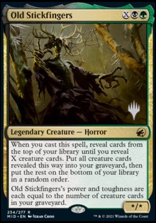 Old Stickfingers (Promo Pack) [Innistrad: Midnight Hunt Promos] | Play N Trade Winnipeg