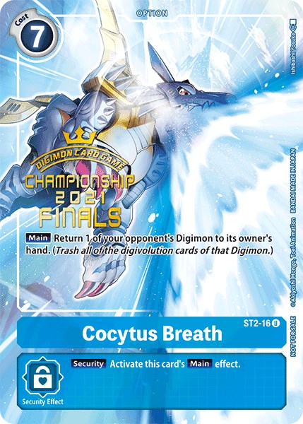 Cocytus Breath [ST2-16] (2021 Championship Finals Tamer's Evolution Pack) [Starter Deck: Cocytus Blue Promos] | Play N Trade Winnipeg