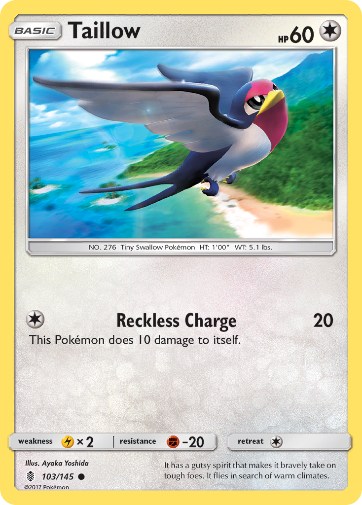 Taillow (103/145) [Sun & Moon: Guardians Rising] | Play N Trade Winnipeg