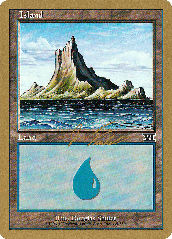 Island (jf335) (Jon Finkel) [World Championship Decks 2000] | Play N Trade Winnipeg