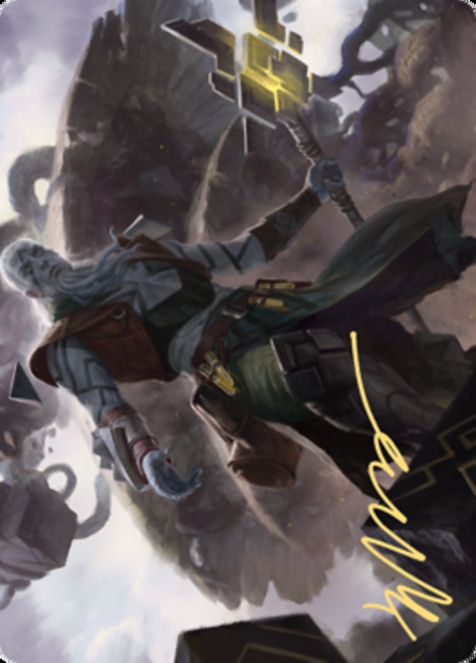 Orah, Skyclave Hierophant Art Card (Gold-Stamped Signature) [Zendikar Rising Art Series] | Play N Trade Winnipeg