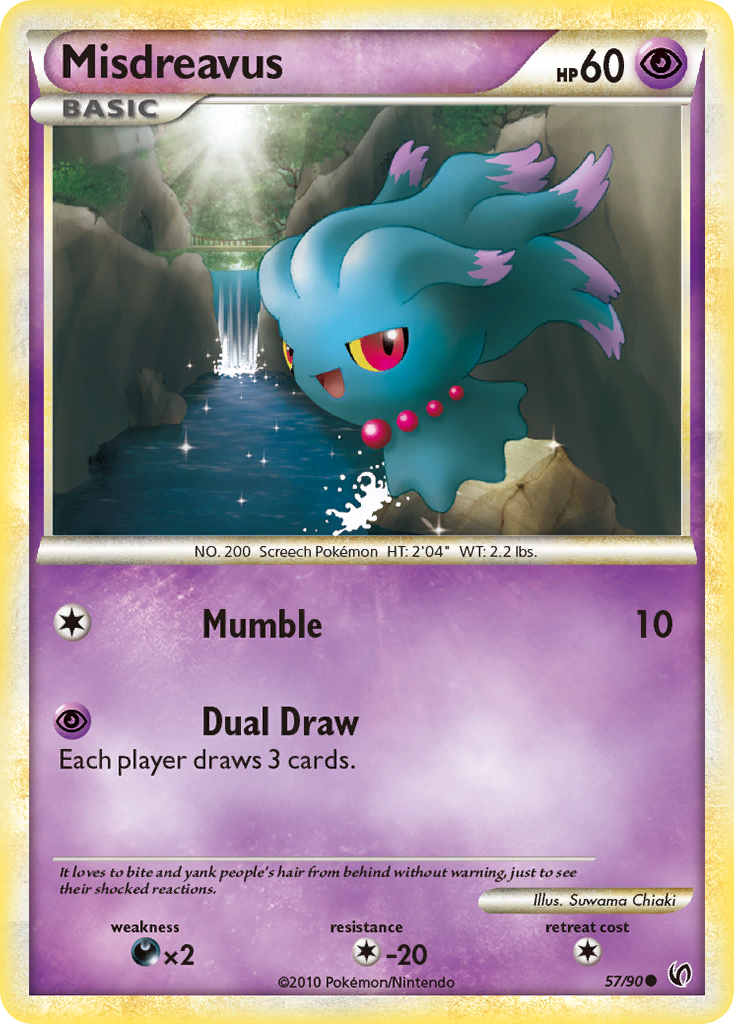 Misdreavus (57/90) [HeartGold & SoulSilver: Undaunted] | Play N Trade Winnipeg