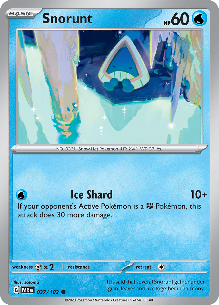 Snorunt (037/182) [Scarlet & Violet: Paradox Rift] | Play N Trade Winnipeg