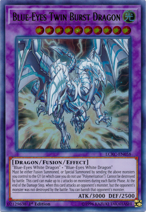 Blue-Eyes Twin Burst Dragon [LCKC-EN058] Ultra Rare | Play N Trade Winnipeg