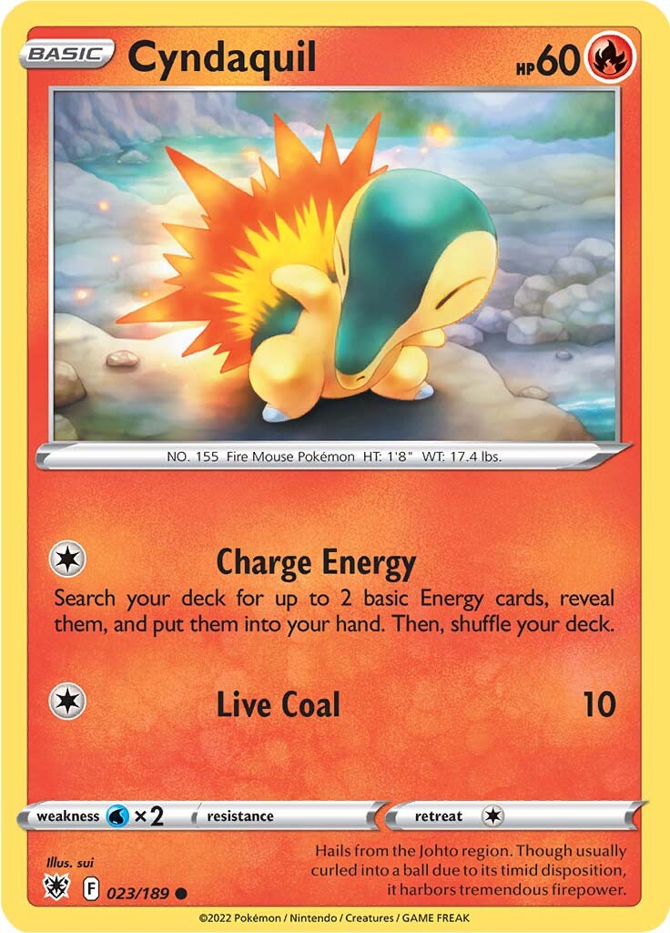 Cyndaquil (023/189) [Sword & Shield: Astral Radiance] | Play N Trade Winnipeg