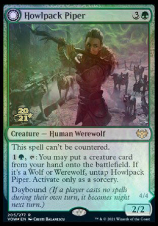 Howlpack Piper // Wildsong Howler [Innistrad: Crimson Vow Prerelease Promos] | Play N Trade Winnipeg