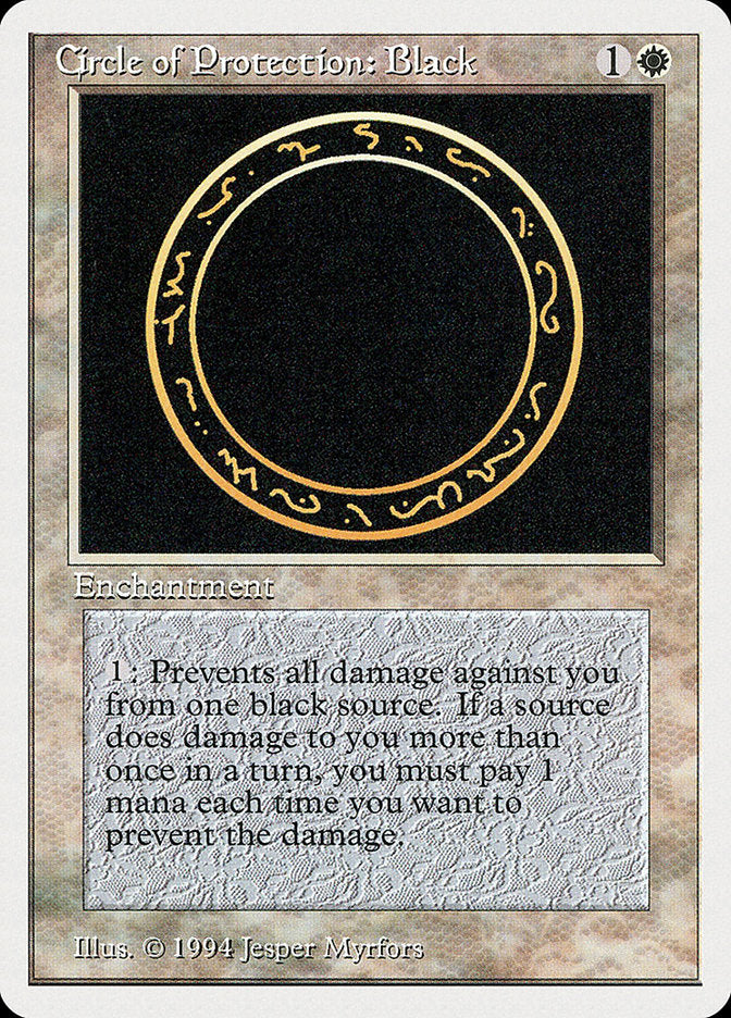 Circle of Protection: Black [Summer Magic / Edgar] | Play N Trade Winnipeg