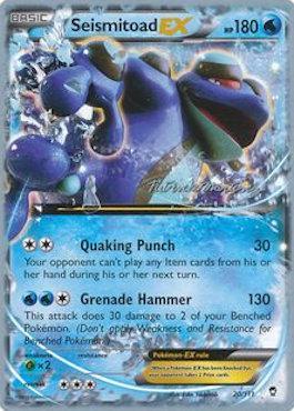 Seismitoad EX (20/111) (Punches 'n' Bites - Patrick Martinez) [World Championships 2015] | Play N Trade Winnipeg