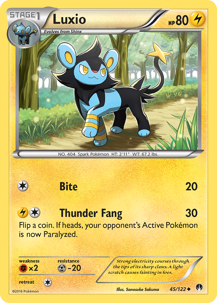 Luxio (45/122) [XY: BREAKpoint] | Play N Trade Winnipeg