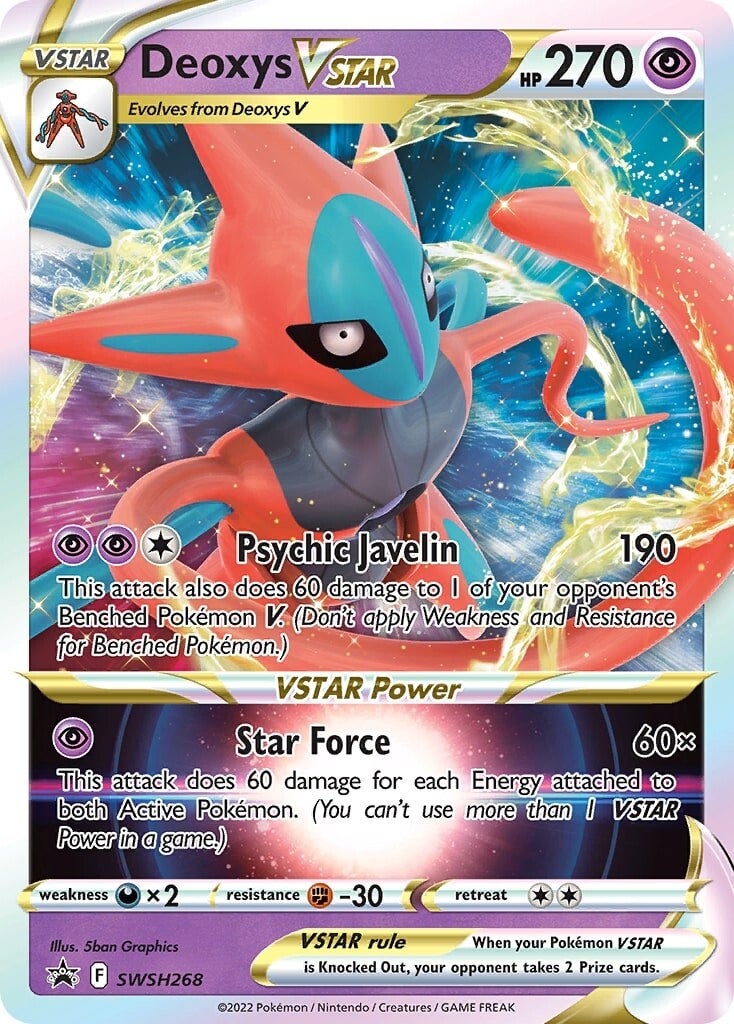 Deoxys VSTAR (SWSH268) [Sword & Shield: Black Star Promos] | Play N Trade Winnipeg