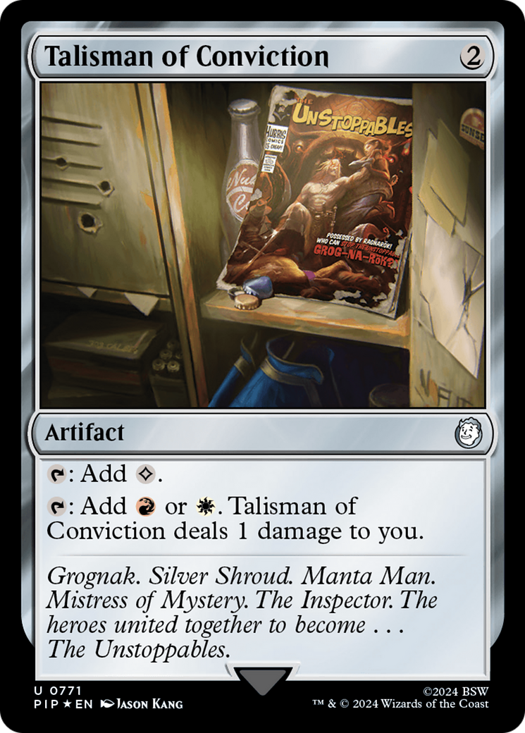 Talisman of Conviction (Surge Foil) [Fallout] | Play N Trade Winnipeg