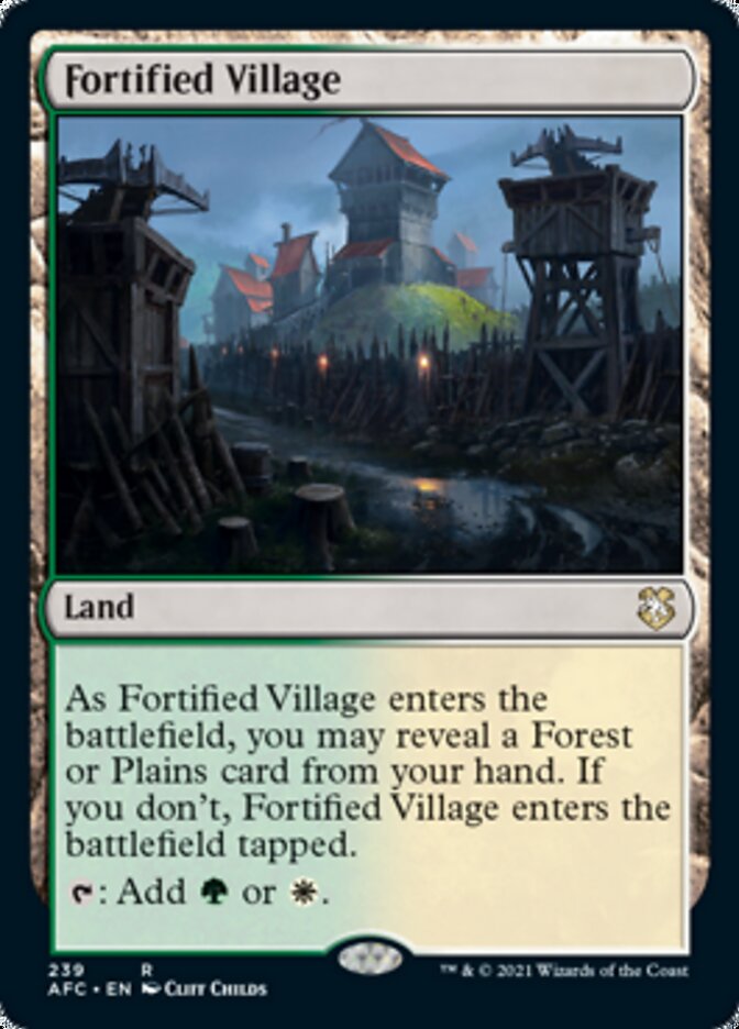 Fortified Village [Dungeons & Dragons: Adventures in the Forgotten Realms Commander] | Play N Trade Winnipeg