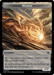 Saproling // Morph Double-Sided Token [Murders at Karlov Manor Commander Tokens] | Play N Trade Winnipeg