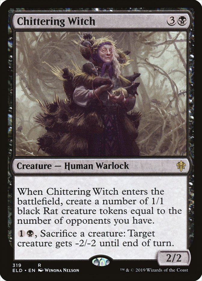 Chittering Witch [Throne of Eldraine] | Play N Trade Winnipeg