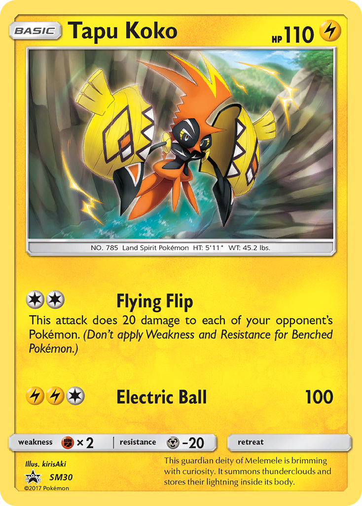 Tapu Koko (SM30) [Sun & Moon: Black Star Promos] | Play N Trade Winnipeg