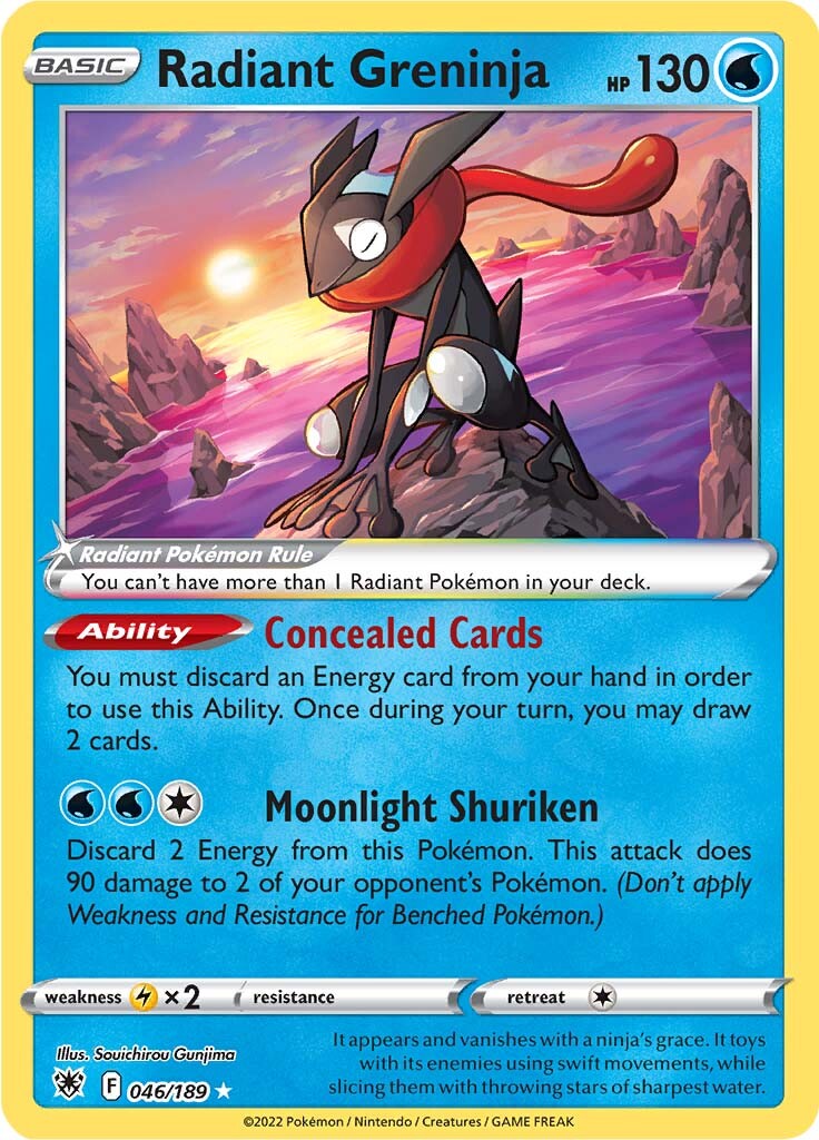 Radiant Greninja (046/189) [Sword & Shield: Astral Radiance] | Play N Trade Winnipeg