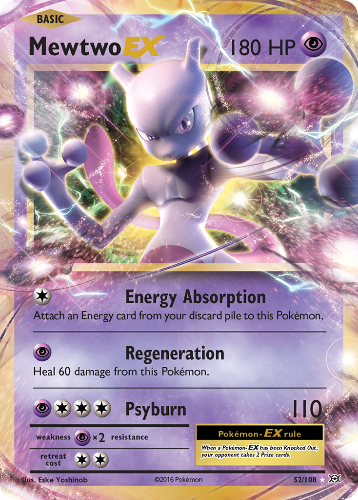 Mewtwo EX (52/108) [XY: Evolutions] | Play N Trade Winnipeg