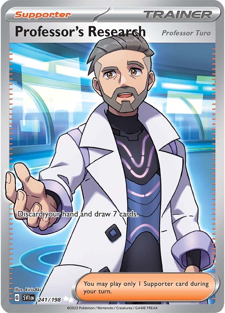 Professor's Research (Professor Turo) (241/198) [Scarlet & Violet: Base Set] | Play N Trade Winnipeg