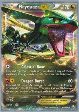 Rayquaza EX (85/124) (Anguille Sous Roche - Clement Lamberton) [World Championships 2013] | Play N Trade Winnipeg