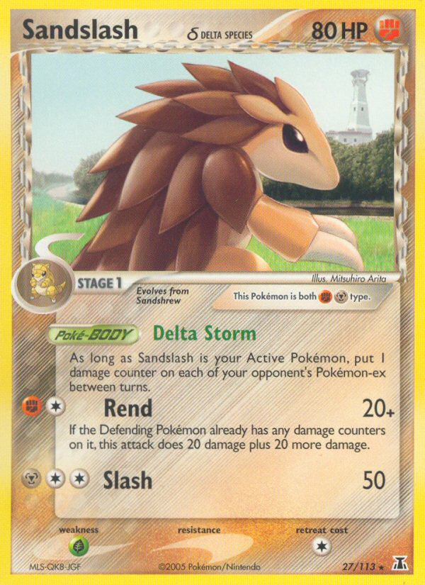 Sandslash (27/113) (Delta Species) [EX: Delta Species] | Play N Trade Winnipeg