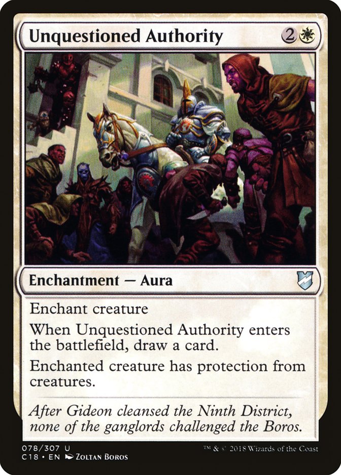 Unquestioned Authority [Commander 2018] | Play N Trade Winnipeg