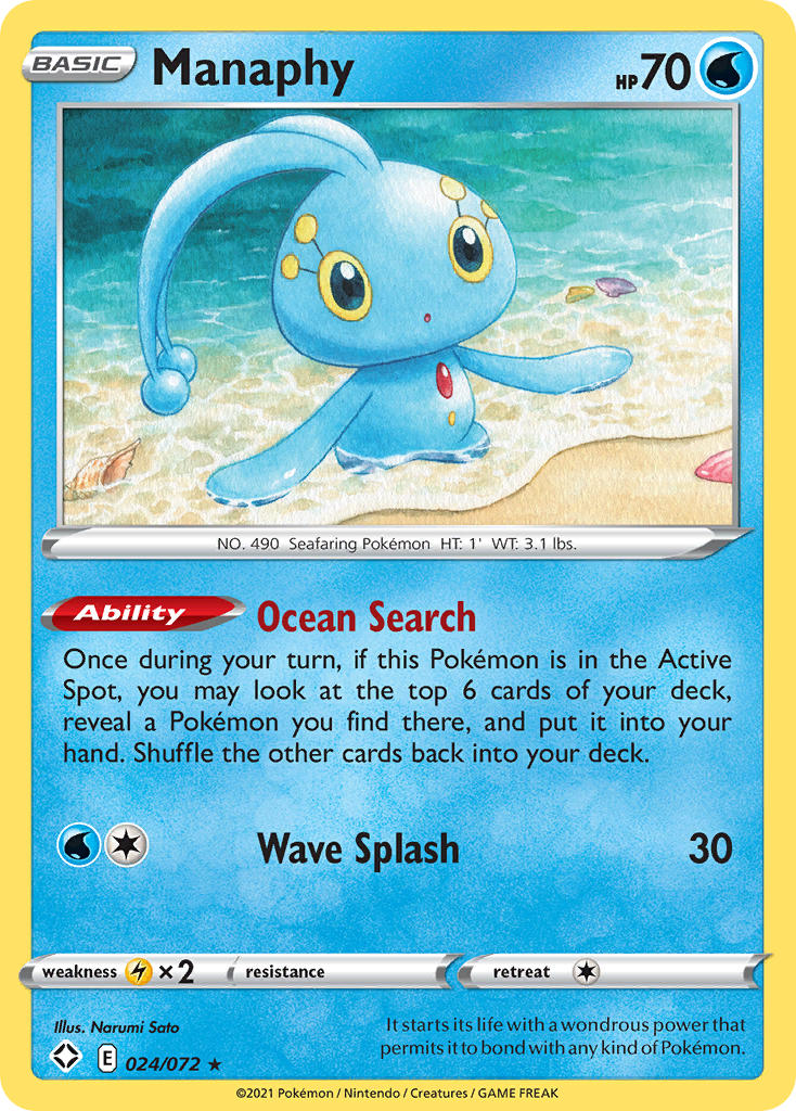 Manaphy (024/072) [Sword & Shield: Shining Fates] | Play N Trade Winnipeg