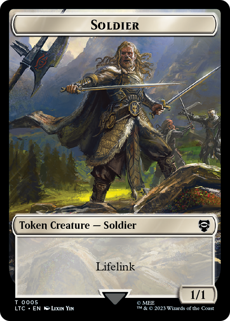 Soldier // Food Token [The Lord of the Rings: Tales of Middle-Earth Commander Tokens] | Play N Trade Winnipeg