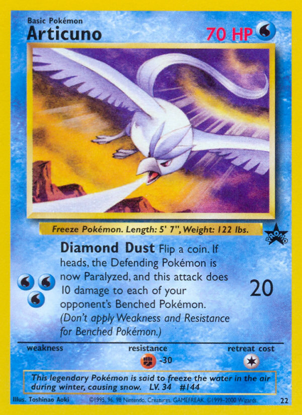 Articuno (22) [Wizards of the Coast: Black Star Promos] | Play N Trade Winnipeg