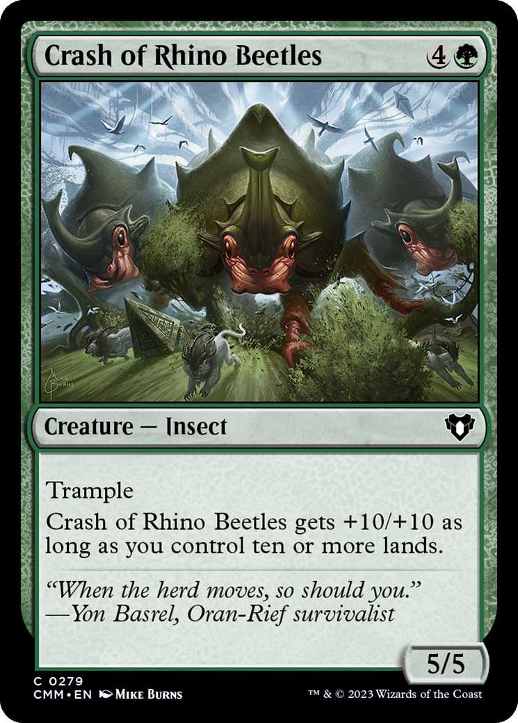 Crash of Rhino Beetles [Commander Masters] | Play N Trade Winnipeg