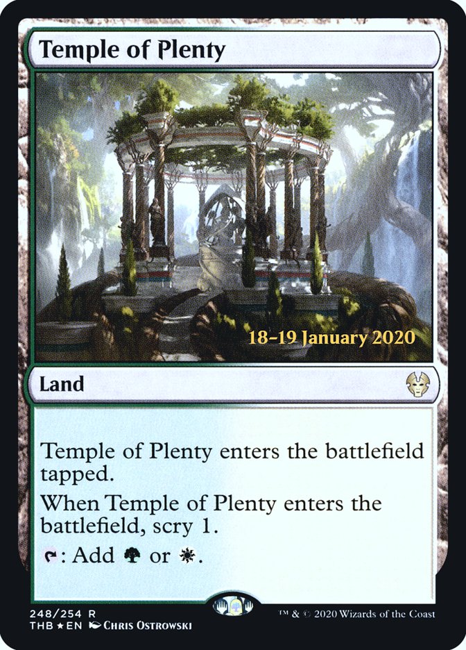 Temple of Plenty [Theros Beyond Death Prerelease Promos] | Play N Trade Winnipeg